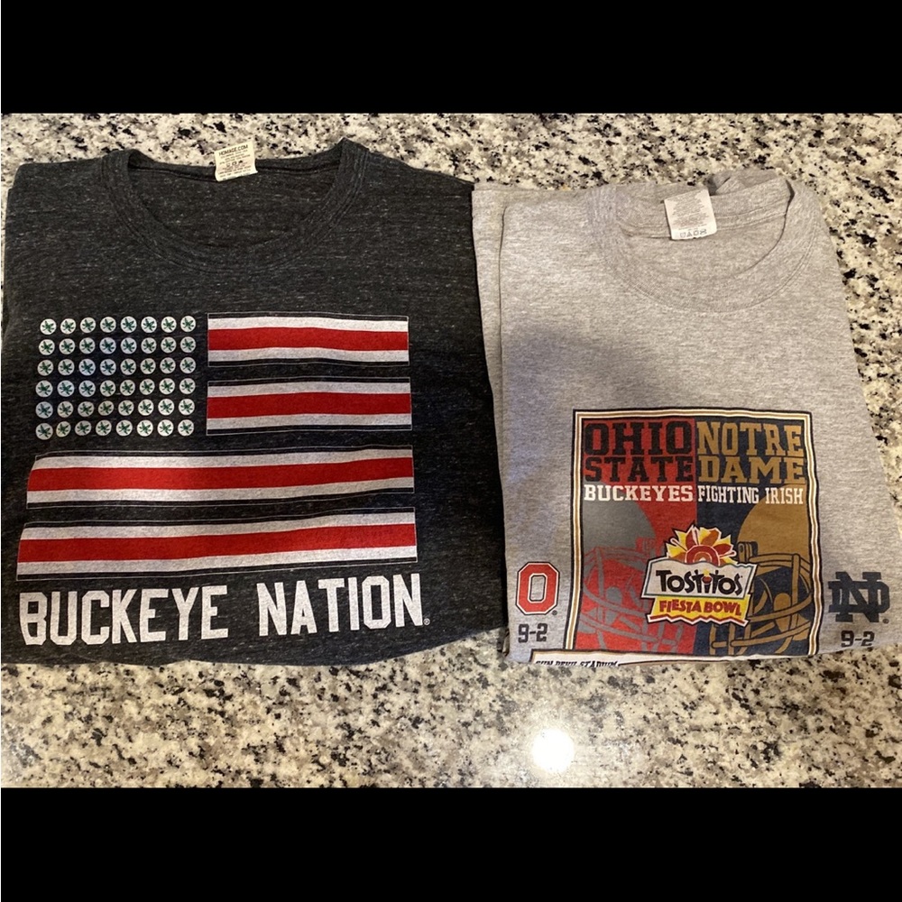 Two Ohio State Buckeyes Shirts size XL